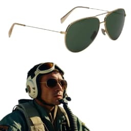 Ready Stock M'sia Original Men Sunglasses UV400 for Travel, Driving, Fashion Aviator Alloy Frame