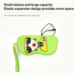 Flexible Silicone Eyeglass Pouch | Cute Goddess Style Eyewear Case for Women, Durable Travel Glasses Holder