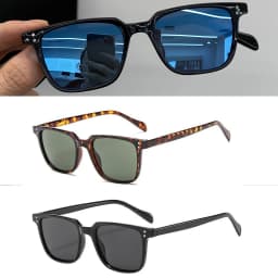 Rectangle Sunglasses Women Men Polygon Vintage Brand Designer Square Sun Glasses for Women Shades Female Eyewear Unisex Glasses