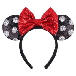 2023 Mouse Ears Headband For Girls Adults 5''Polka Dot Bow Hairband Festival Party Travel DIY Hair Accessories