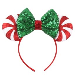 2023 Mouse Ears Headband For Girls Adults 5''Polka Dot Bow Hairband Festival Party Travel DIY Hair Accessories