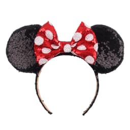2023 Mouse Ears Headband For Girls Adults 5''Polka Dot Bow Hairband Festival Party Travel DIY Hair Accessories