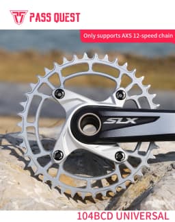 12 Speed AXS Support 104mm BCD SLX M670 M552 Mountain Bike MTB Chainring 104BCD 32T 34T 36T 38T 40T 42T Black Silver