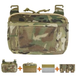 FCPC V5 DOPE Front Flap G-hook Pouch Triple Magazine Insert For 5.56 7.62 AR15 Kangaroo Bag FCSK Plate Carrier Hunting Vest