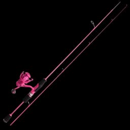 Kawa Carbon Fiber Fishing Rod Super Light Pink Color Super Soft Rod UL Action 2 Sections Portable For Fishing