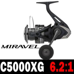SHIMANO Reel MIRAVEL Spinning Fishing Reel 5+1BB 5.0:1/6.2:1 Ratio Metal Spool 3-11KG Power HGN Gearing Saltewater Fishing Reels