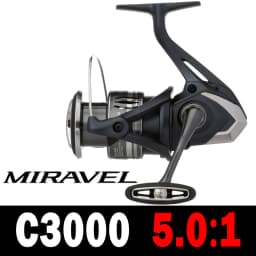 SHIMANO Reel MIRAVEL Spinning Fishing Reel 5+1BB 5.0:1/6.2:1 Ratio Metal Spool 3-11KG Power HGN Gearing Saltewater Fishing Reels