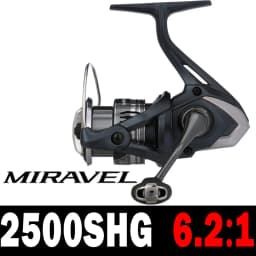SHIMANO Reel MIRAVEL Spinning Fishing Reel 5+1BB 5.0:1/6.2:1 Ratio Metal Spool 3-11KG Power HGN Gearing Saltewater Fishing Reels
