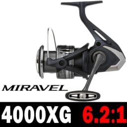 SHIMANO Reel MIRAVEL Spinning Fishing Reel 5+1BB 5.0:1/6.2:1 Ratio Metal Spool 3-11KG Power HGN Gearing Saltewater Fishing Reels