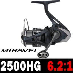 SHIMANO Reel MIRAVEL Spinning Fishing Reel 5+1BB 5.0:1/6.2:1 Ratio Metal Spool 3-11KG Power HGN Gearing Saltewater Fishing Reels