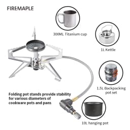 Fire Maple Polaris Pressure Regulator Camping Stove Lightweight Outdoor Gas Burner Gear For Trekking Hiking Backpacking Camp Use