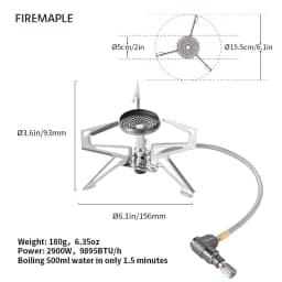 Fire Maple Polaris Pressure Regulator Camping Stove Lightweight Outdoor Gas Burner Gear For Trekking Hiking Backpacking Camp Use