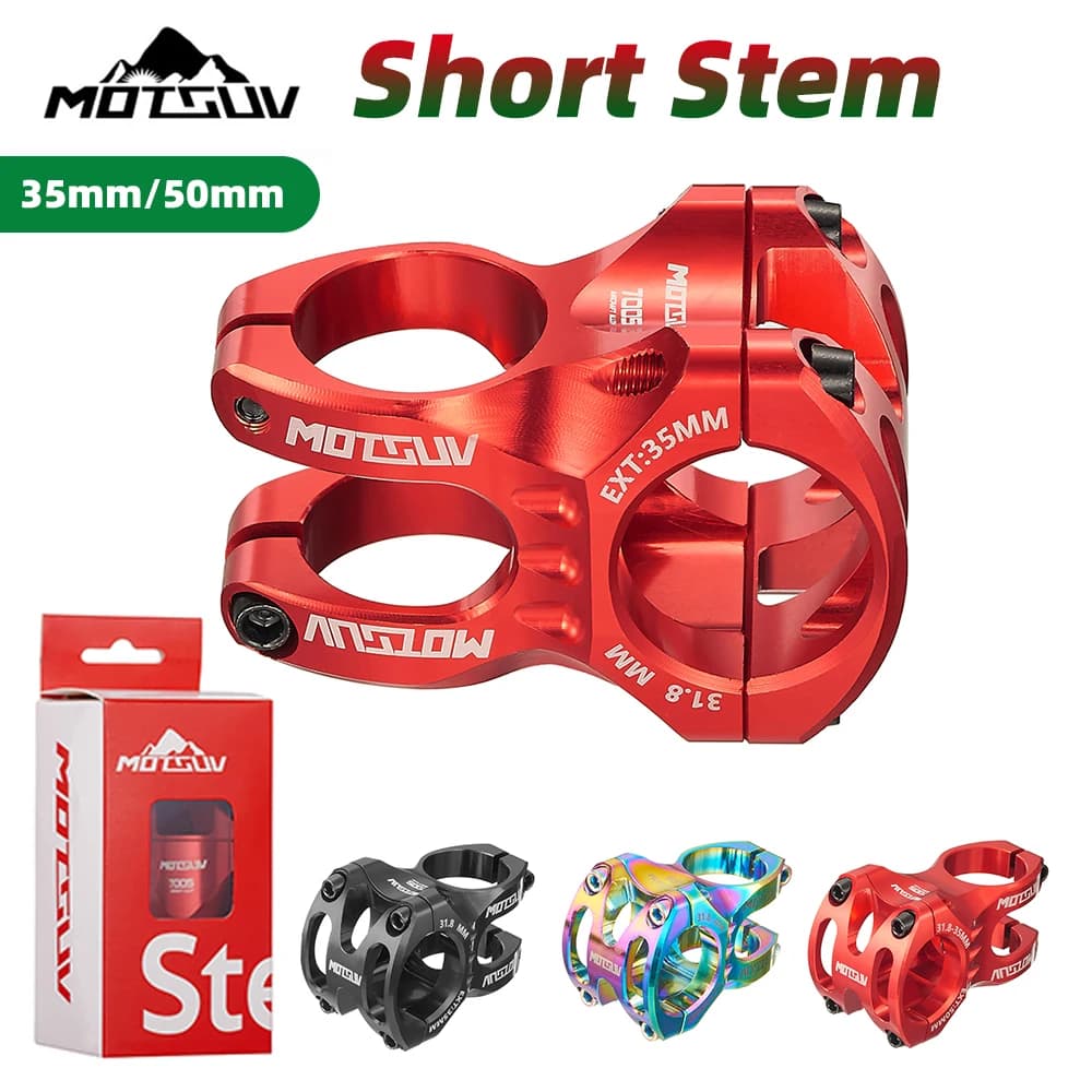 MTB Power Stem Road Bike Mountain Bicycle Bridge Short 35mm 50mm Rod Handlebar Table Adjustable Riser 31 8 Cycling