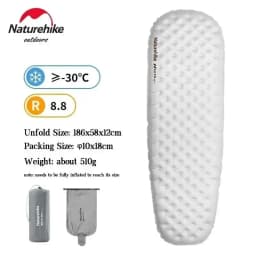 Naturehike Air Mats R Value 5.8 Outdoor Sleeping Pad Ultralight Travel Camping Mattress 1 Person Air Cushion Hiking Trekking