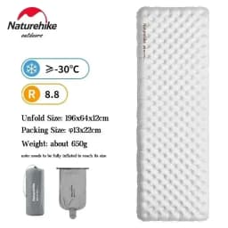 Naturehike Air Mats R Value 5.8 Outdoor Sleeping Pad Ultralight Travel Camping Mattress 1 Person Air Cushion Hiking Trekking