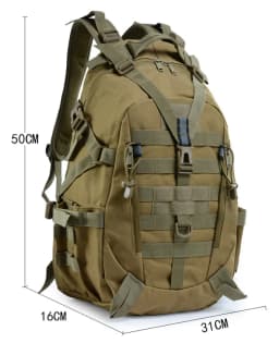 Tactical Reflective Backpack Outdoor Molle Camouflage Rucksack Assault Bag Hiking Camping Hunting Travel Riding Knapsack