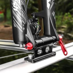 MUQZI Bike Fork Mount Rack Car Roof Rack Car Carrier Bracket MTB Road Folding Bicycle Quick Release Thru Axle Mount Adapter