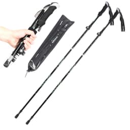 Collapsible Walking Sticks 2Pcs Ultralight Trekking Poles Hiking Travel Anti Shock Alpinism Pole Telescopic Pole Outdoor Running