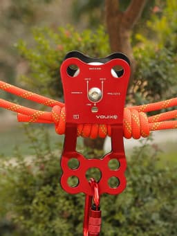 Xinda Rope Knot Large Pulley Group Big Roller Cross Transportation Rescue Cross Section Pulley Outdoor Rock Climbing Equipment