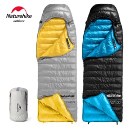 Naturehike CW400 Sleeping Bag Winter Lightweight 650FP Duck Down Sleeping Bag Ultralight Waterproof Hiking Camping Sleeping Bag