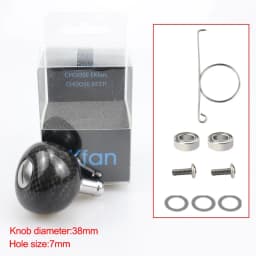 EKFan High Quality 38MM/45MM/48MM Carbon Fiber Fishing Reel Handle Knobs For SHI Bait Casting Spinning Reels Fishing Tackle