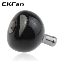 EKFan High Quality 38MM/45MM/48MM Carbon Fiber Fishing Reel Handle Knobs For SHI Bait Casting Spinning Reels Fishing Tackle