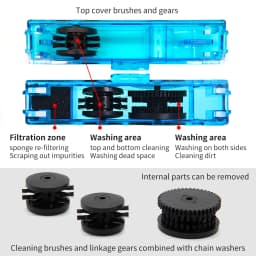 ThinkRider Chain Cleaner Cleaning Bicycle 3D Chain Brush Wash Tool Set MTB Bike Protection Oil Bike Chain for Mountain