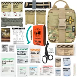 CE Approved Rhino Rescue IFAK Pouch Trauma Kit Tactical First Aid Kit MOLLE Pouch Emergency Kit Combat Survival Kit For Camping