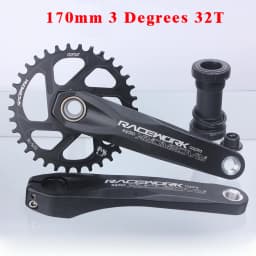 RACEWORK MTB Crankset 170/175mm Mountain Bike Crank Narrow Wide Chainring 32/34/36/38T 11/12S Bicycle Crankset Sprocket For GXP