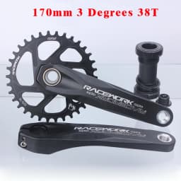 RACEWORK MTB Crankset 170/175mm Mountain Bike Crank Narrow Wide Chainring 32/34/36/38T 11/12S Bicycle Crankset Sprocket For GXP