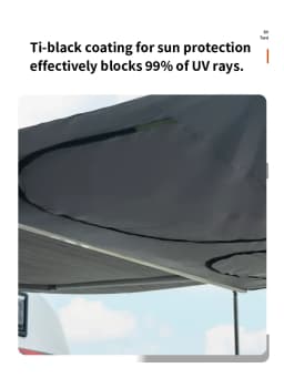 Caravan Awning Tent RV Screen Room Family Room Camper Privacy Room Sunshade Campervan Tent Outdoor Camping Shelter