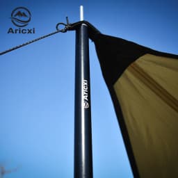 Aricxi 2pcs a lot High Quality Outdoor Ultralight 7075 Aluminium Alloy Sun Shelter Support Rod Pole tarp poles black