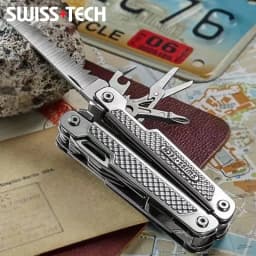 SWISS TECH 15in1 Outdoor Multi-tool Camping Supplies EDC Survival Tactical Hunting Hiking Pocketknife Nature Hike