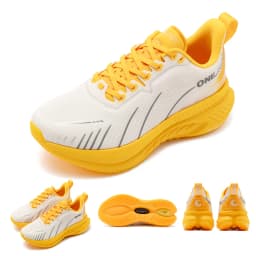 ONEMIX Cushioned Running Shoes Women Fall Winter Heavy Runners Lace-up Women Jump Rope Dance Non-slip Outdoor Sneakers