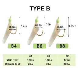 200Packs Fishing Lure Rigs Bait Jigs Hooks Fishing Bait Rigs With Swivel Snap String Hooks For Freshwater Saltwater