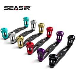 SEASIR Carbon Fiber Fishing Reel Handle Ultra Light Carbon Grip 6 COLORS Refit For Baitcasting Reel DIY Fishing Accessories