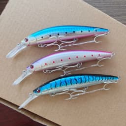 Noeby 3pcs 11cm 36g NEW Color Sinking 0.2-3m Minnow Fishing Lure Long Casting Large Trout Seabass Saltwater Hard Bait Wobbler