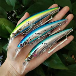 Noeby 3pcs 11cm 36g NEW Color Sinking 0.2-3m Minnow Fishing Lure Long Casting Large Trout Seabass Saltwater Hard Bait Wobbler