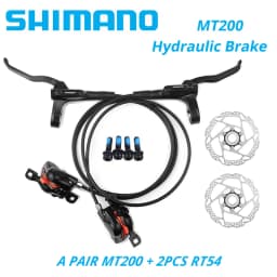 Original Shimano MT200 MTB Mountain Bike Hydraulic Disc Brake Left Front Right Rear 145CM Rotor RT56 RT54 RT26 RT30 HS1 G3 160MM