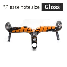 ULLICYC-Integrated Carbon Road Bicycle Handlebar, T800, 28.6mm, Gloss/Matte, Internal Routing, Superlight Bike Accessories