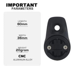 Syncros 0° Top Cap Integration Computer Mount for Garmin/Wahoo/Bryton Fraser Ic Sl WC/DC/XC Handlebars Cockpit Xc Stem