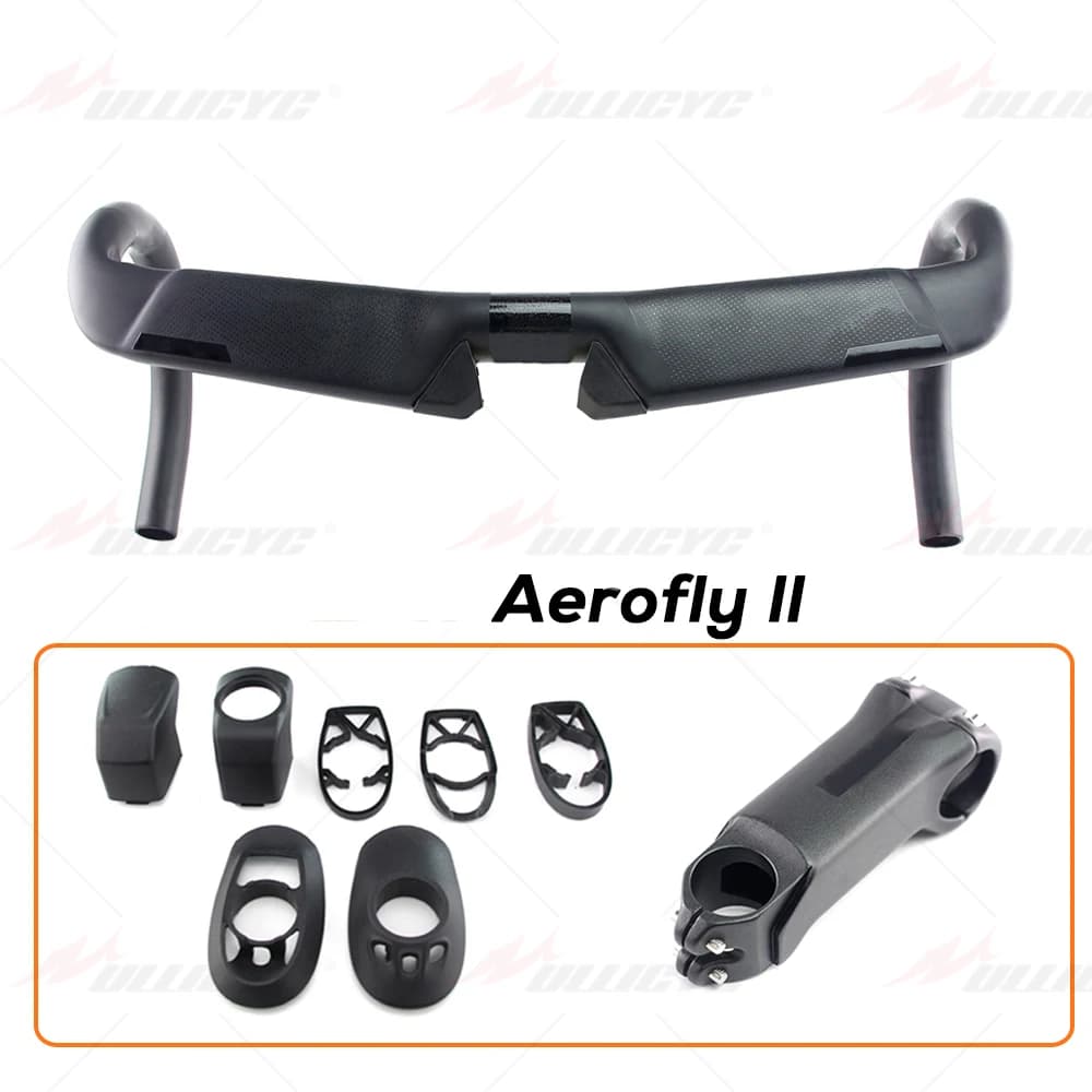 ULLICYC Areo2 Road bicycle racing Matte/Gloss full carbon handlebar internal cable carbon bike handlebar 31.8*400/420/440mm