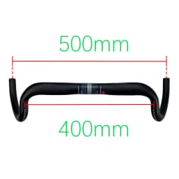 New Carbon Gravel Handlebar Big Flare Bar Cycle Cross Road Bike Handlebars 380/400/420/440mm Carbon Fiber Bicycle Handle