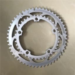 Road Bike Sprockets 130 BCD 53T 39T Double Disc Crown Chainwheel Folding Bicycle Chainring Alloy MTB Parts 7/8/9/10 Speed 3/32"