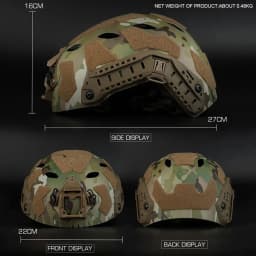 FAST Helmet Airsoft MH Helmet ABS New Thickened Outdoor PJ Air Gun Shooting CS Protective Equipment