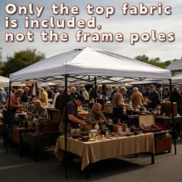10x10 Pop-Up Canopy Tent Top Replacement with Roof Cover with Ventilation Waterproof Outdoor Garden Terrace Pavilion Sunshade