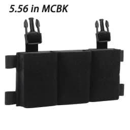 Triple Pouch 5.56/7.62 Panel Open Top Holder Airsoft Vest Plate Carrier Accessories with Hook Backing