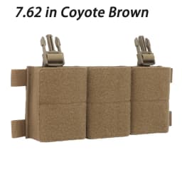 Triple Pouch 5.56/7.62 Panel Open Top Holder Airsoft Vest Plate Carrier Accessories with Hook Backing