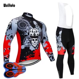 spring Mountain Bike Jersey long sleeve short sleeve 9D Gel Cycling Pants Suit Men zipper Cycling Jersey set