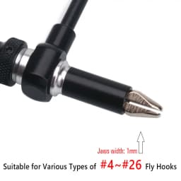 Bimoo Rotary Fly Tying Vise Tools C-clamp Tying Vise with Steel Hardened Jaw Rotating Hook Tools Tying Thread Bobbin Holder Kits
